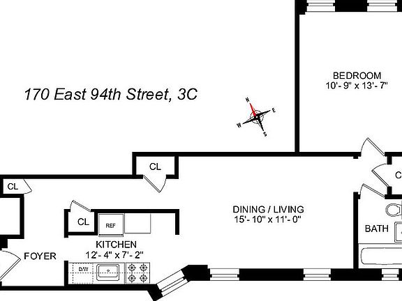 5th image of 170 E 94th St APT 3C