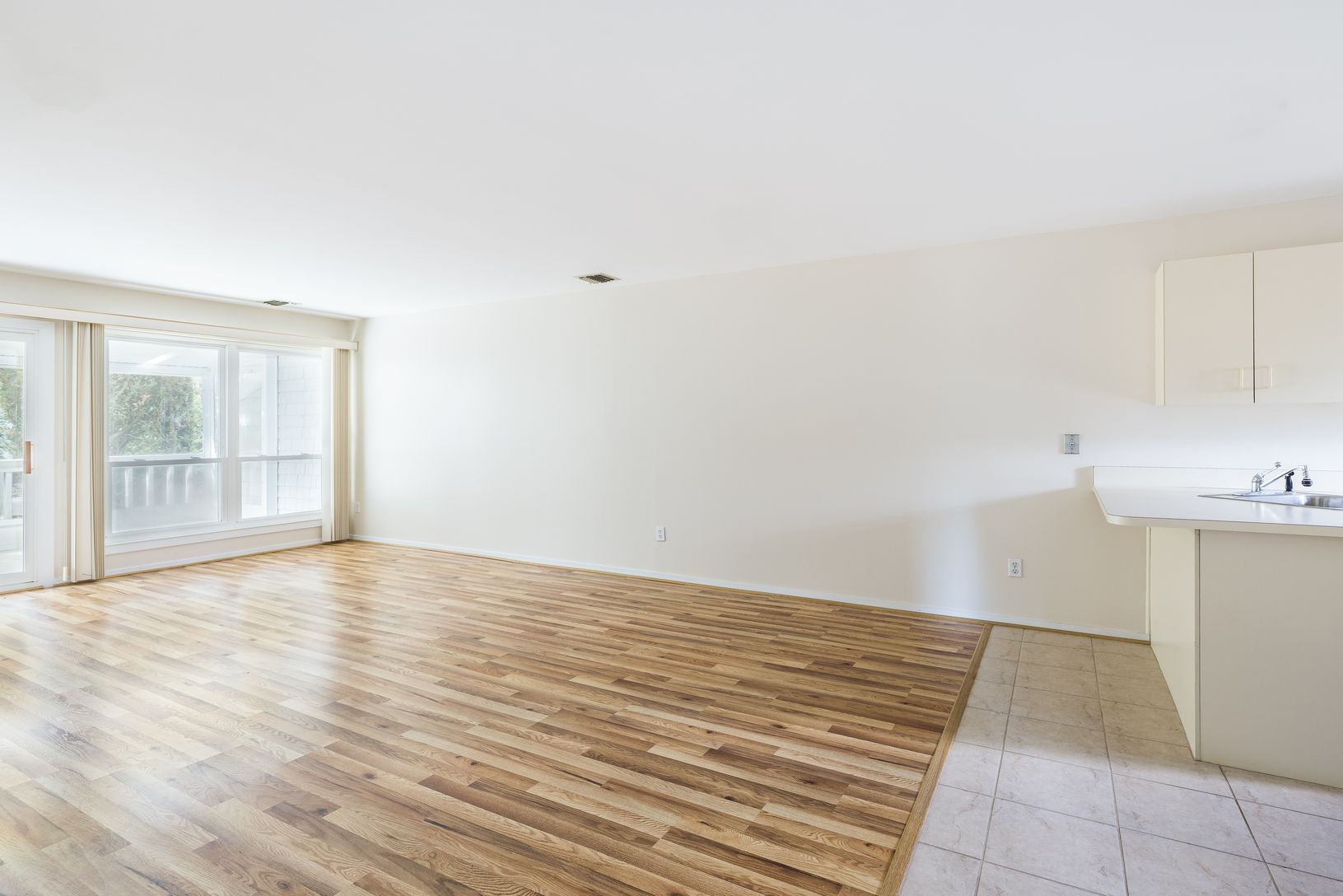  Living Space with sliders to covered porch