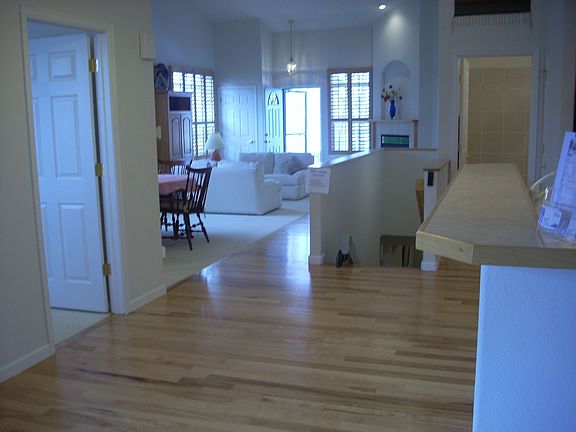 Kitchen bar/view to dining/living room