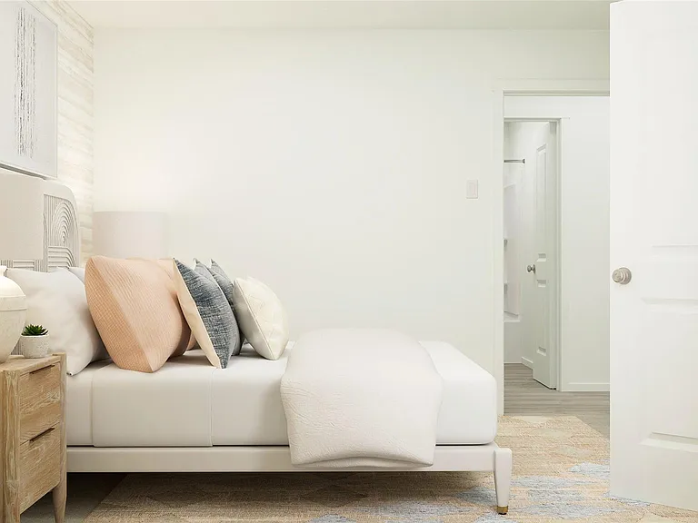 Photo digitally staged. Furniture not included in lease price.