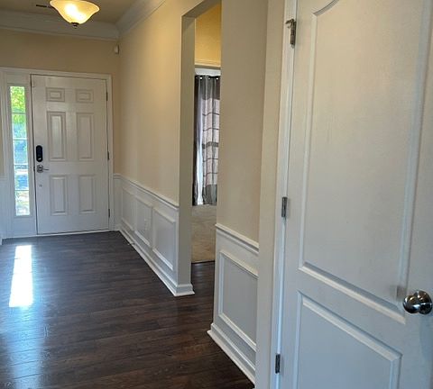 1st floor office/bedroom (only bedroom with carpet) & full bath to your right.
