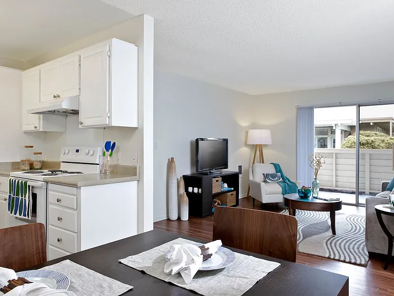Classic Package I kitchen, dining, and living room