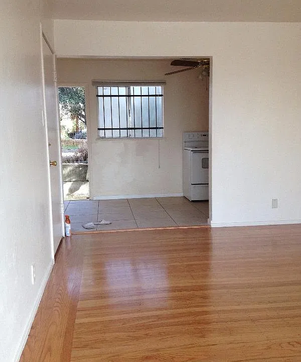 dining area and door to backyard