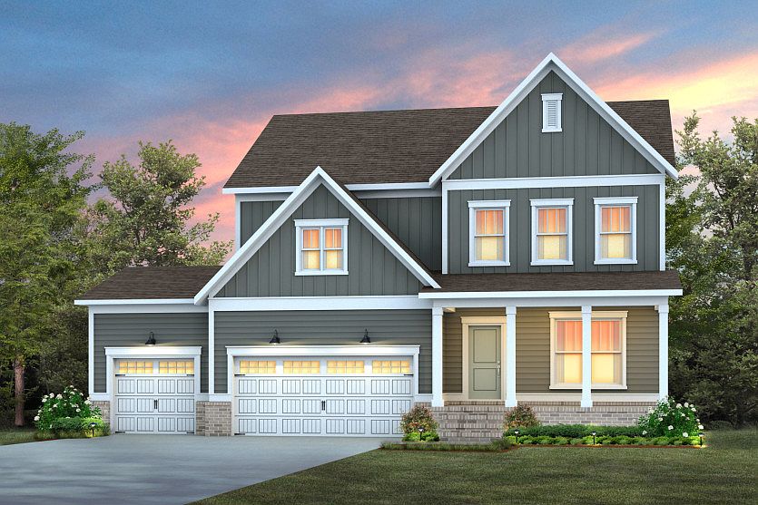 Mercer 15 with 3 Car Garage Cozy Front Porch
