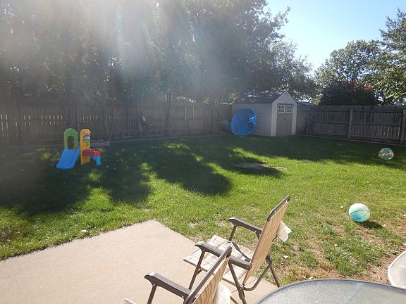 backyard with shed