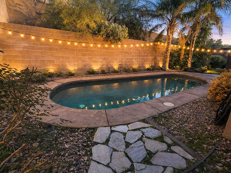 Salted mineral pool, completely private