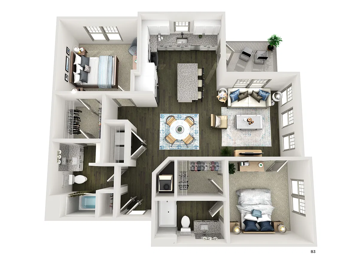 Floor plan B3