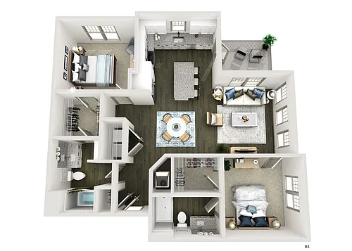 Floor plan B3