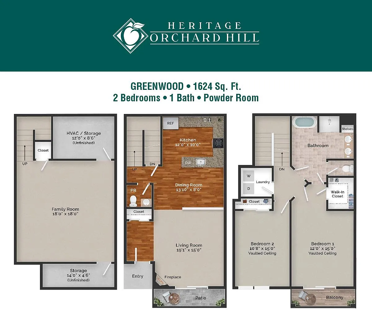 Floor plan The Greenwood Patio