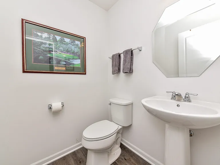 First floor powder room