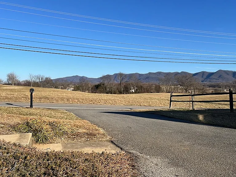 Mountain view from driveway