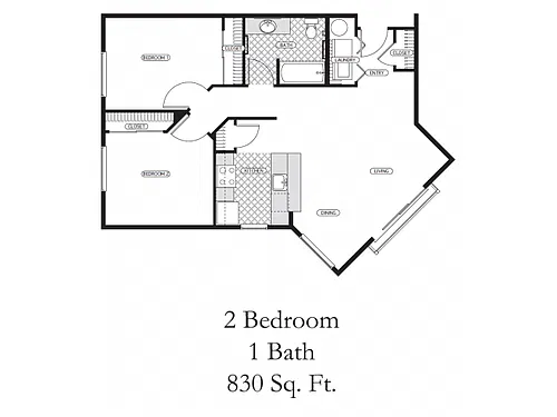 Floor plan 2x1A