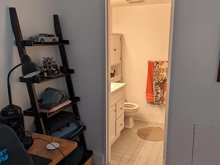 via into en suite bathroom