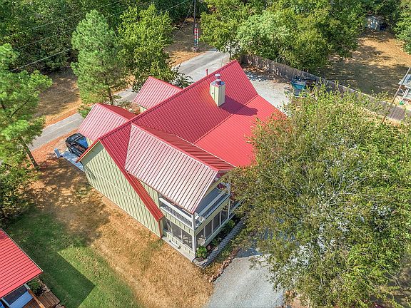 Aerial view of house