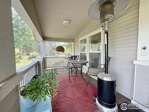 Covered patio with amazing views