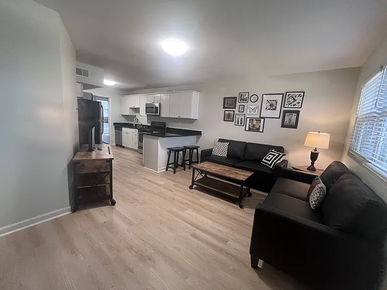 living room furnished
