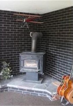 Wood Stove in Family Room