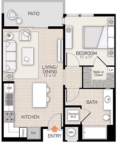 Floor plan River View II - Plan D