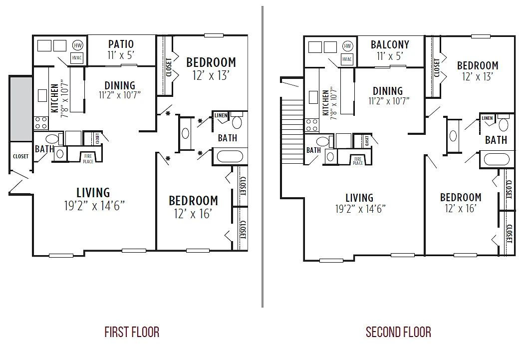 Floor plan 2 Bedroom