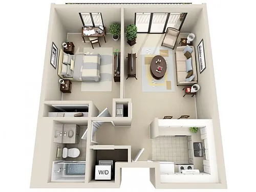 Floor plan 1 Bedroom