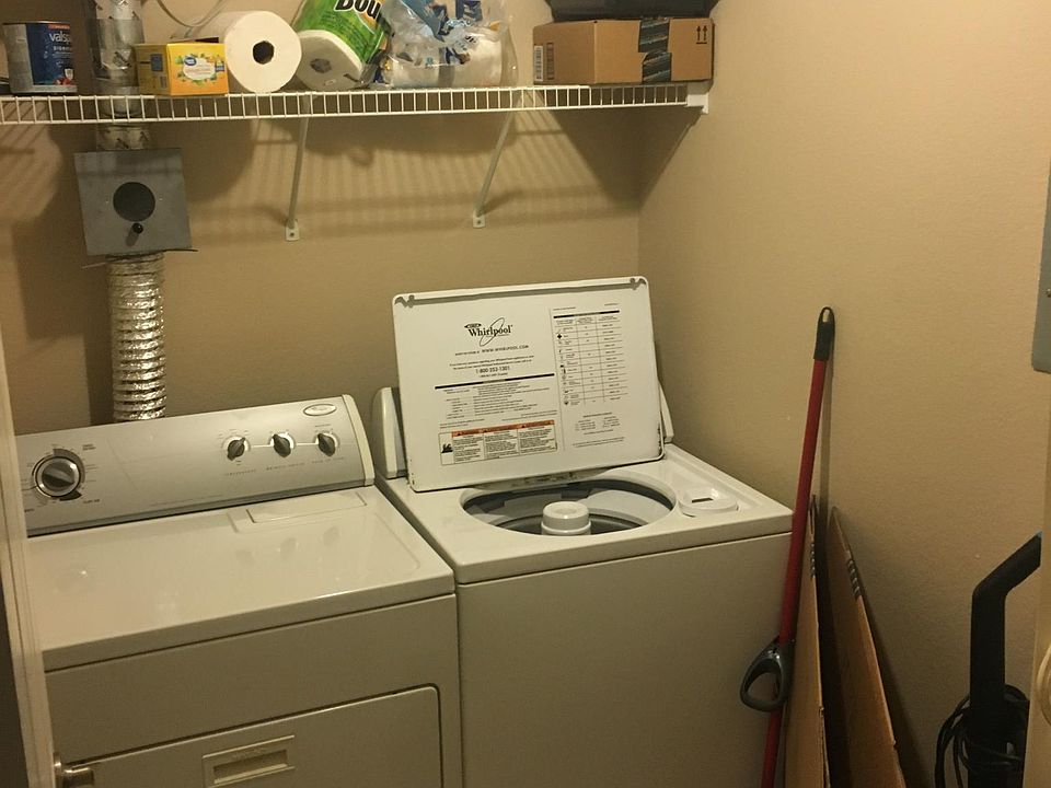 Washer and dryer included in utility room