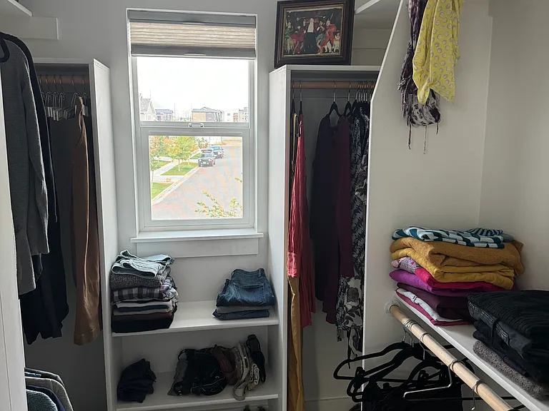 Master bedroom walk-in closet