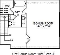 Optional 2nd Floor Bonus Room & Bath 3