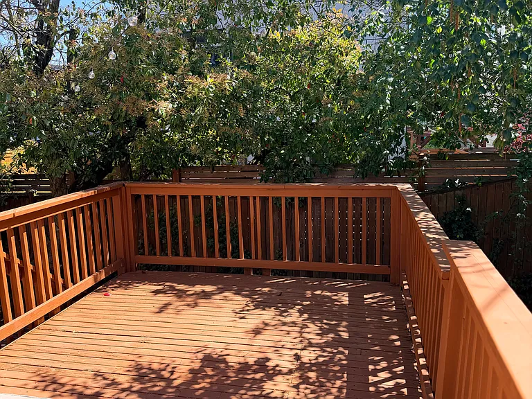 back deck eating area