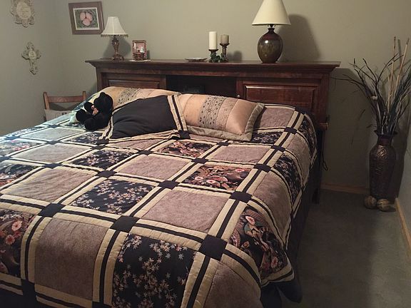 A downstairs bedroom