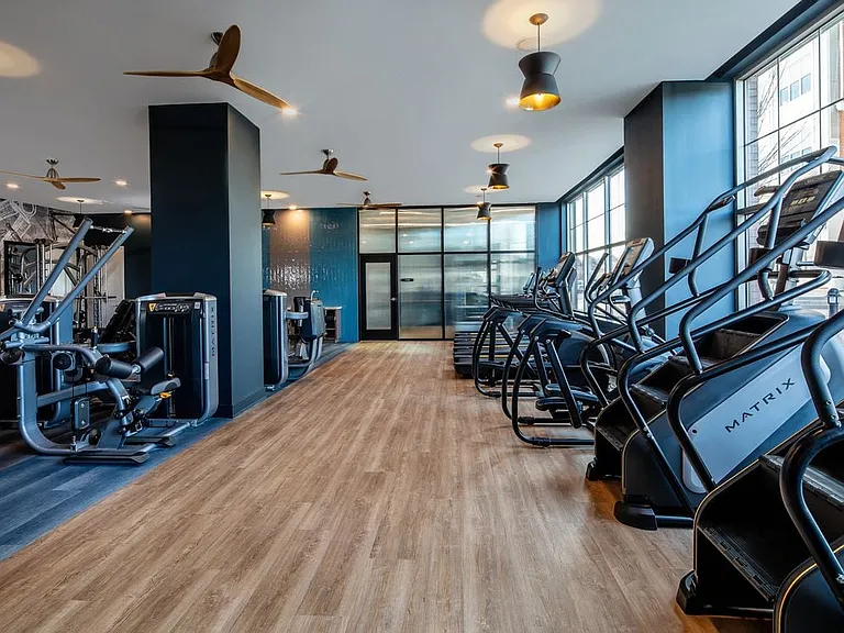 State-of-the-art fitness center featuring professional grade cardio and strength equipment
