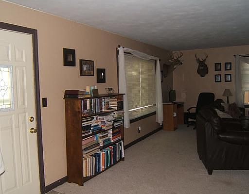Part of the living room facing the front