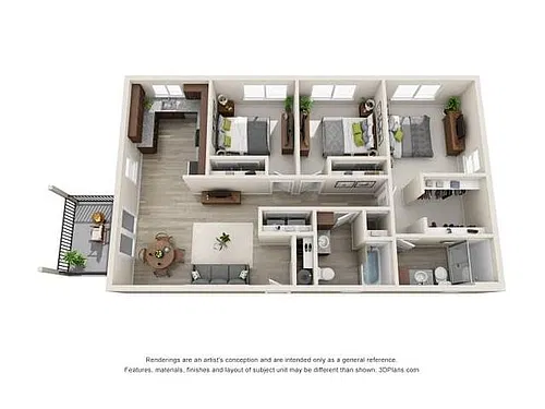 Floor plan Phase II - 3x2