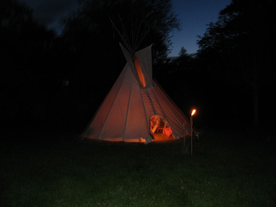 Tepee at Night