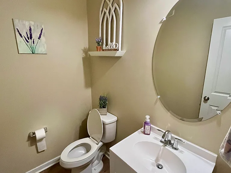 Downstairs half bath
