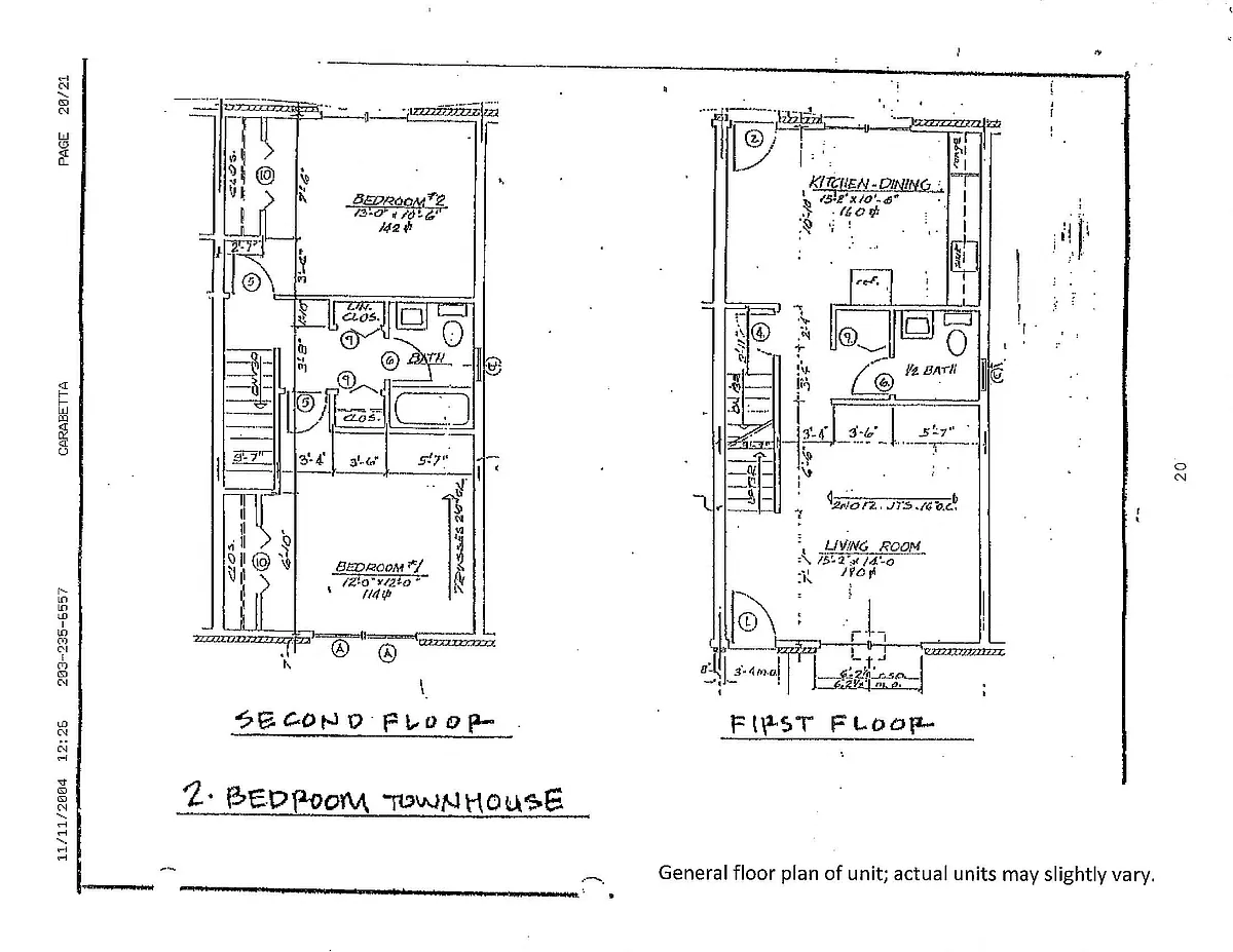Floor plan Two Bedroom Luxury Townhouse