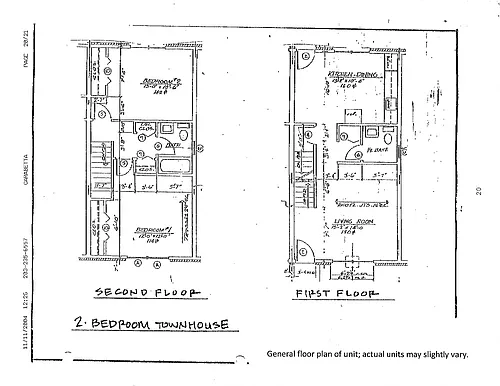 Floor plan Two Bedroom Luxury Townhouse
