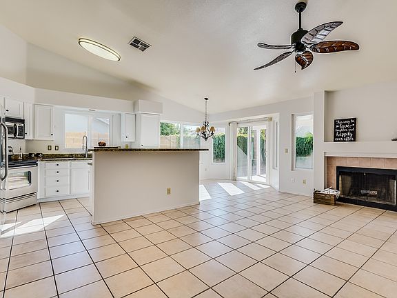 Great room area, fireplace