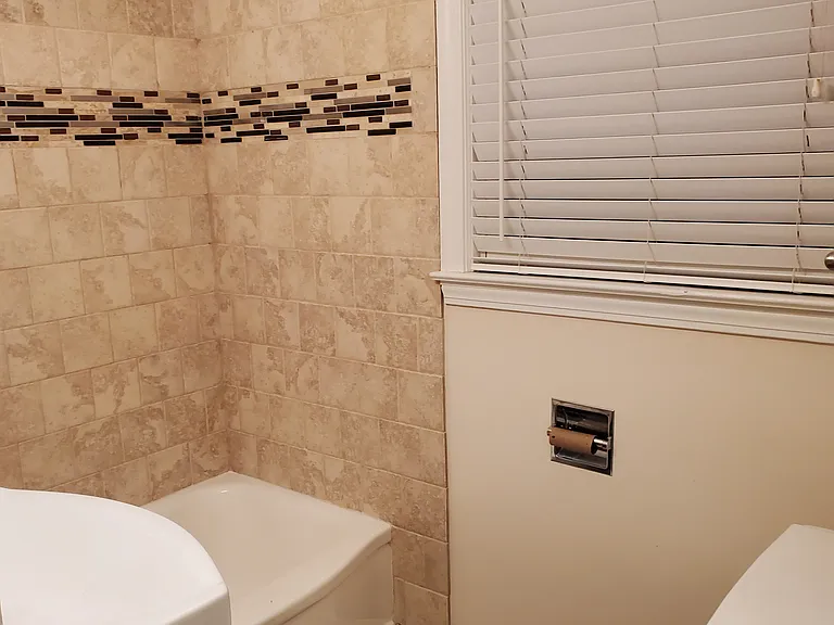 Main level upgraded bathroom