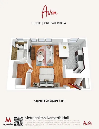 Floor plan Avon Studio