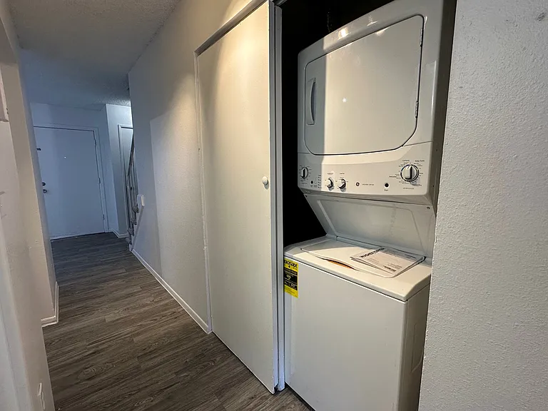 Washer and Dryer in 2-bedroom TOWNHOMES only.