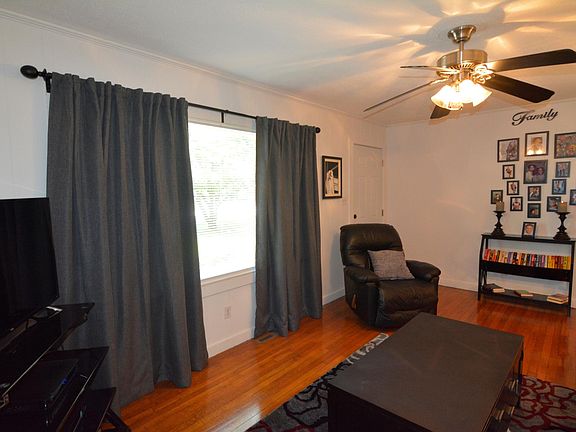 Living room with beautiful hardwood floors.