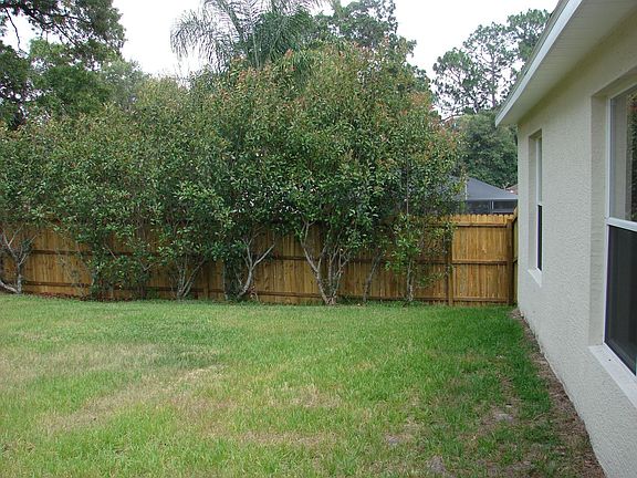 Green lawns and a full privacy fenced yard