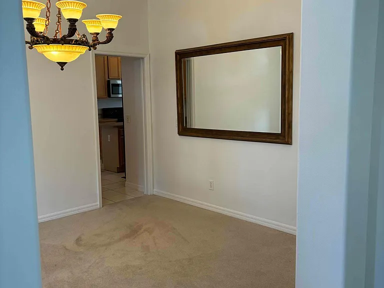 Formal dining room with direct access to the kitchen