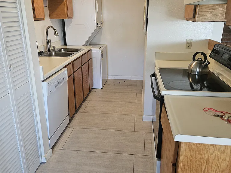 New flooring and new Washer Dryer