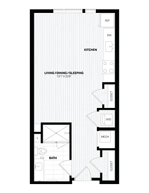 Floor plan Studio-A3