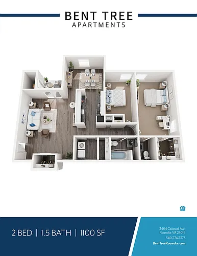 Floor plan 2 BEDROOM