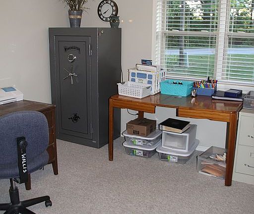Bedroom used as office