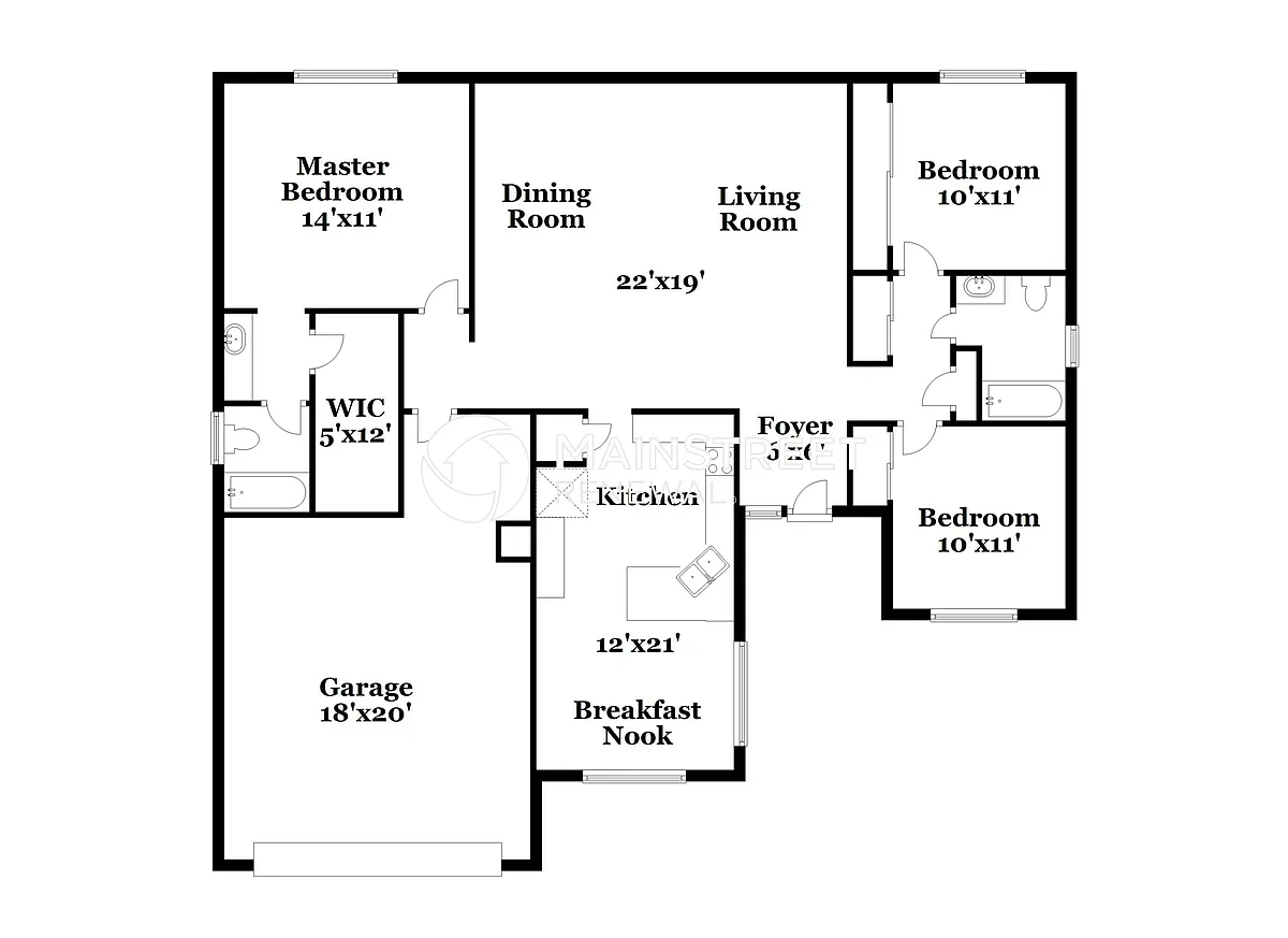 Floor Plan - 4614 N 86th Dr