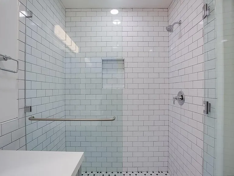 Large shower.