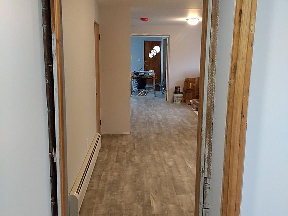 Looking all the way through (laundry room entrance on the right)